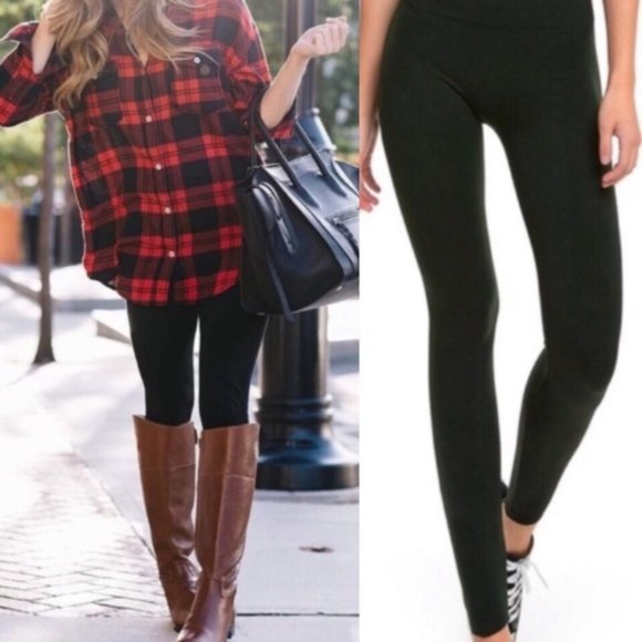 Basic Fleece lined black leggings - Picture 3 of 8